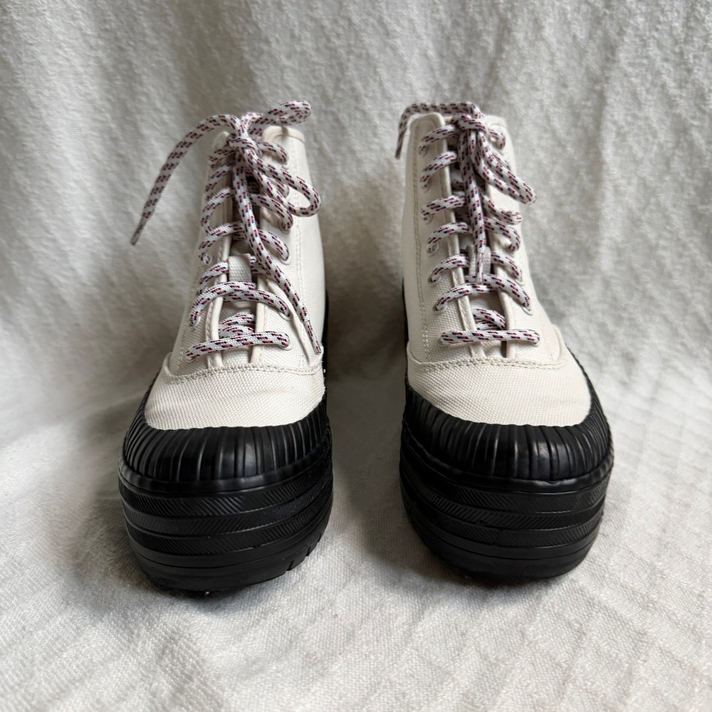 Keds Platform Sneaker Bootie Cream Black Gorpcore 6.5